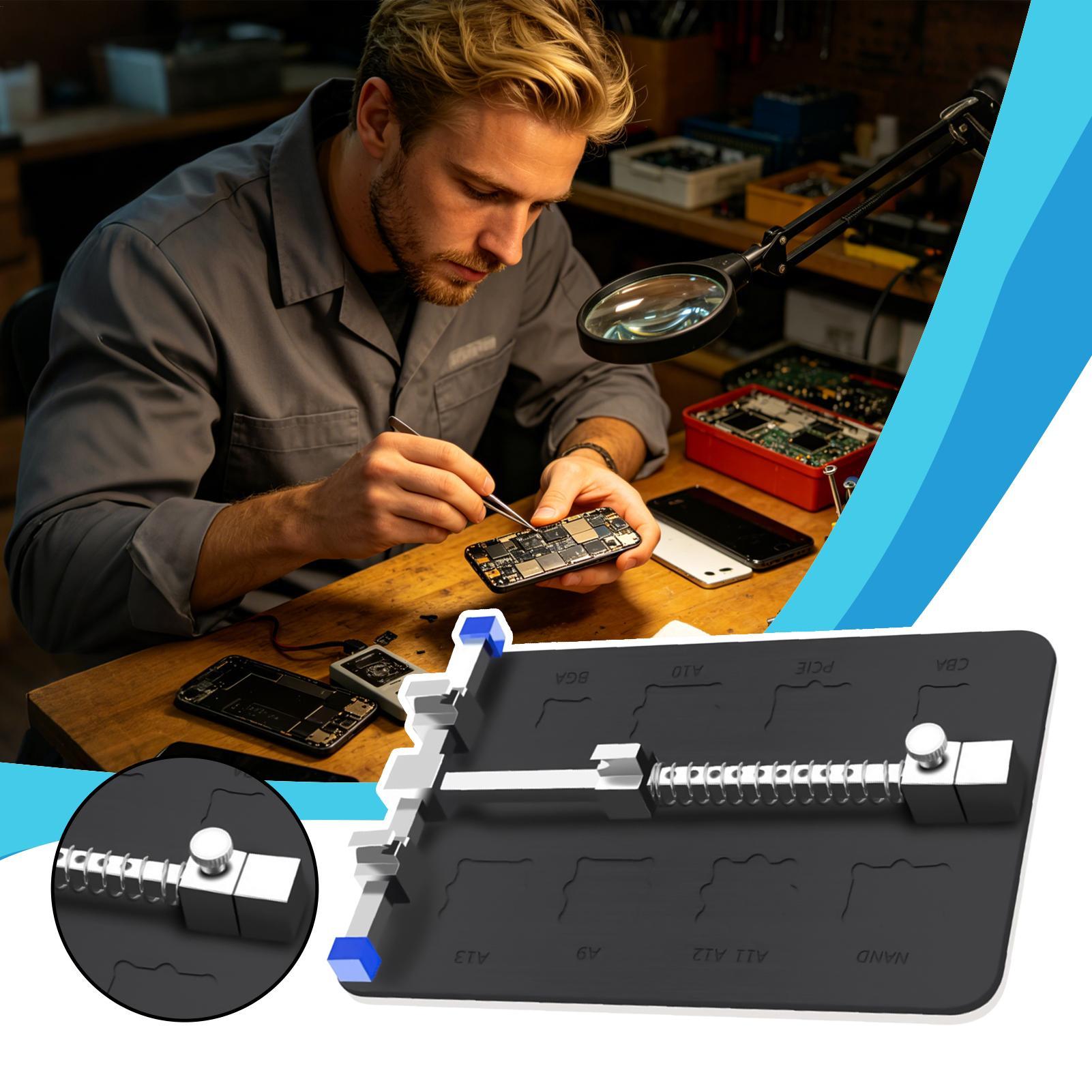 Electronics Repair For Beginners - PCB Kurulu Tutucu Ayarlanabilir Anakart Kelepçesi